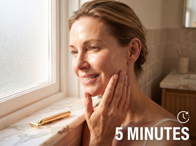 Erase years off your face at home — no needles, no clinic visits.